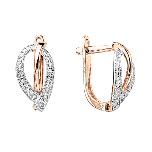 Earrings with zirconia 