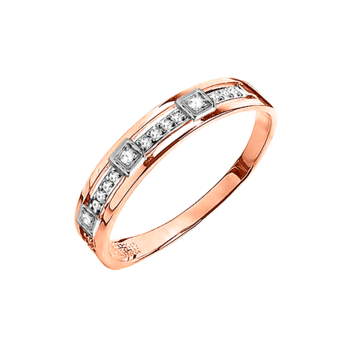 Women's ring with diamonds 