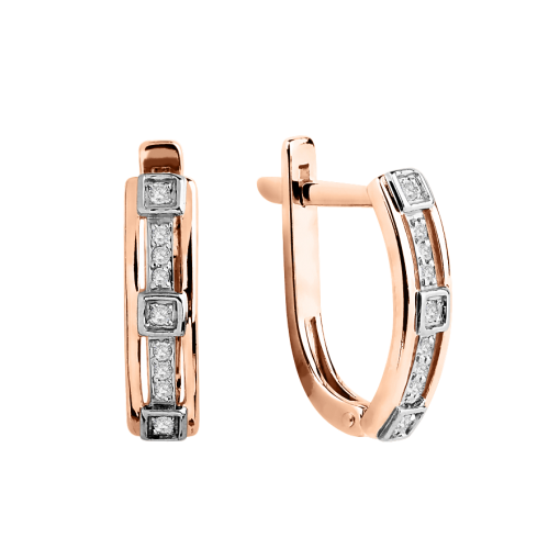 Earrings with diamonds 