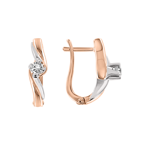 Earrings with diamonds 