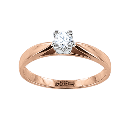 Women's ring with a diamond 