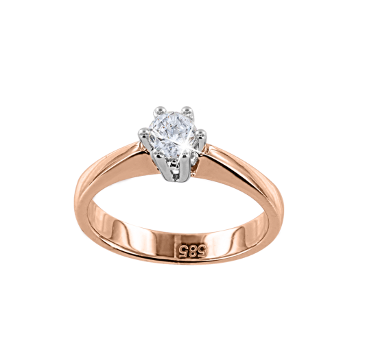 Women's ring with a diamond 