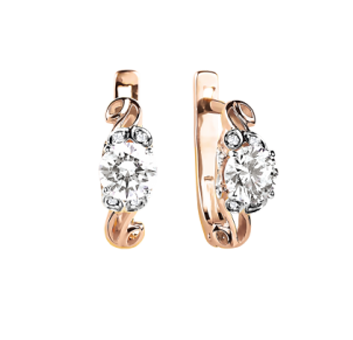 Earrings with zirconia Swarovski 