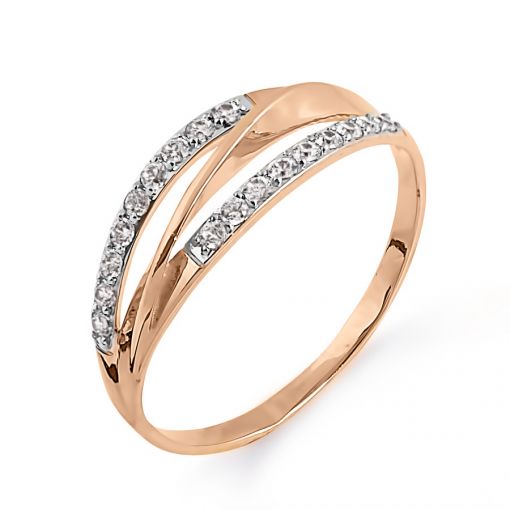 Women's ring with zirconia 