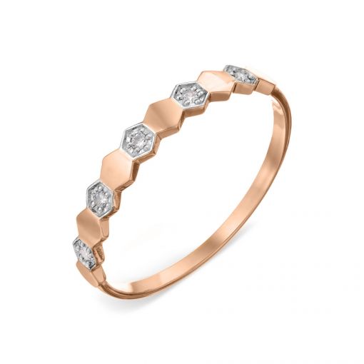 Women's ring with zirconia 