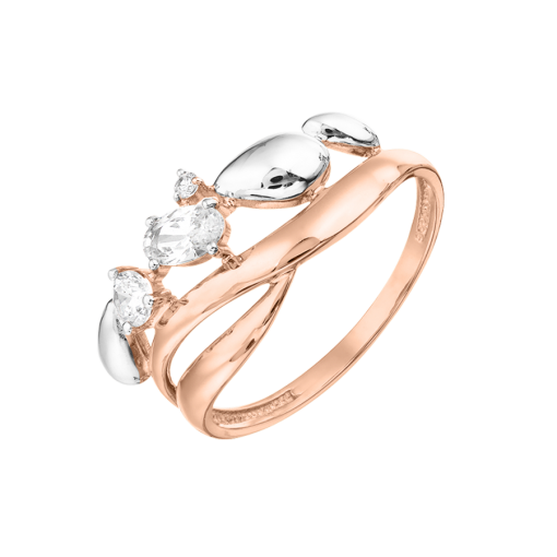 Women's ring with zirconia 