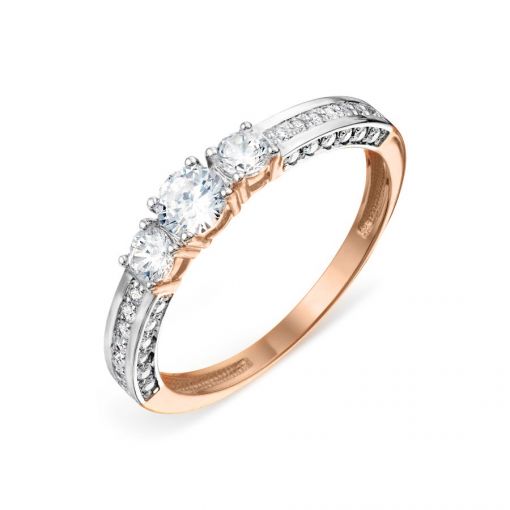 Women's ring with zirconia 
