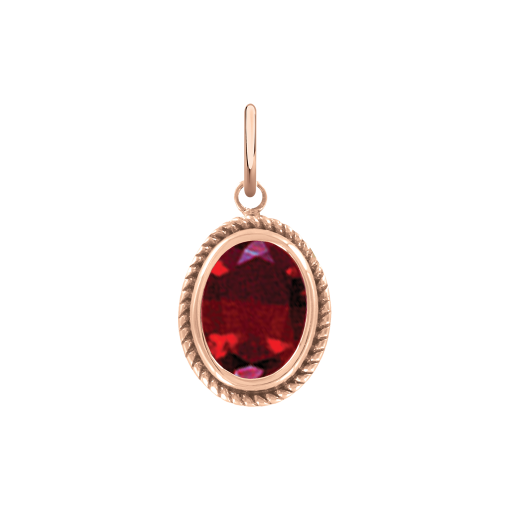 Pendant with garnet 