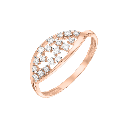 Women's ring with zirconia 