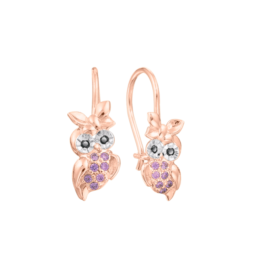 Earrings with zirconia 