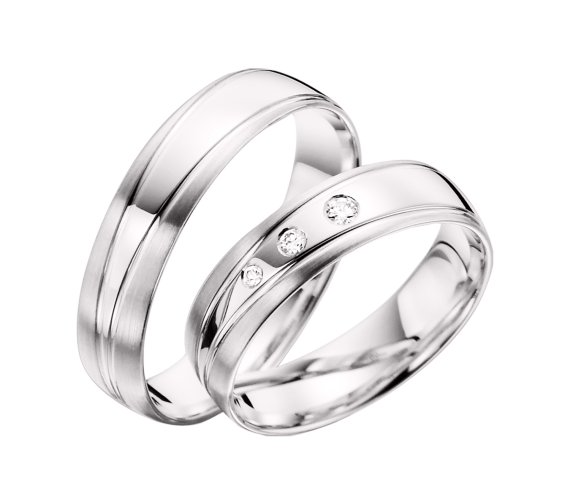 Wedding rings with diamonds 