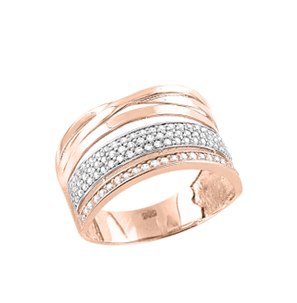 Women's ring with zirconia 