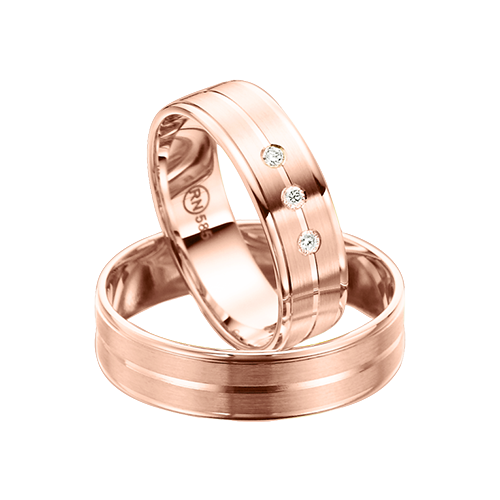 Wedding rings with diamonds 