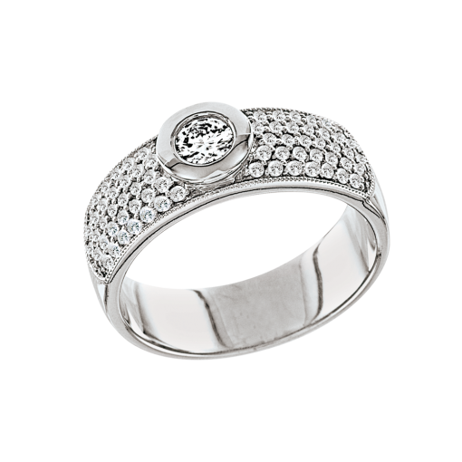 Women's ring with diamonds 