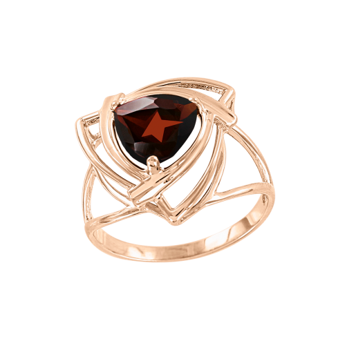 Women's ring with a granat 