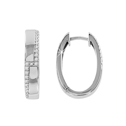 Earrings with zirconia 
