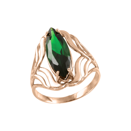 Women's ring with zirconia 