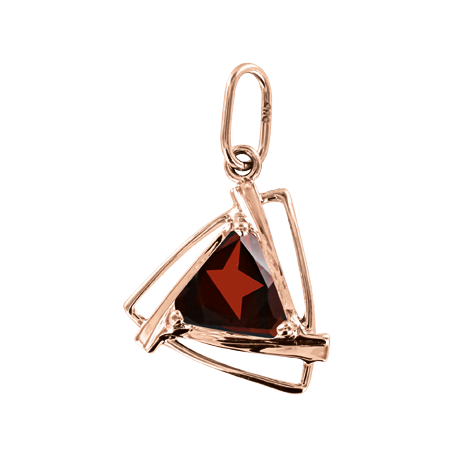 Pendant with garnet 
