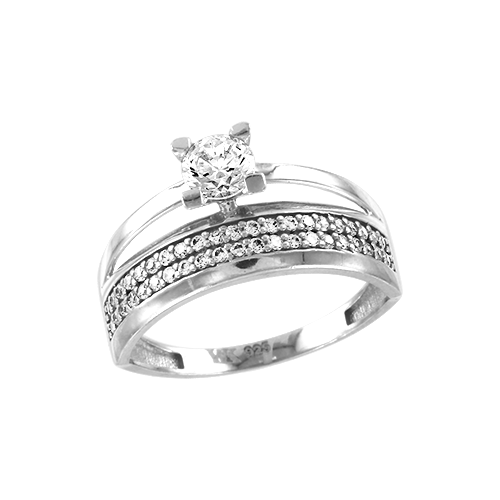 Ladies Ring with zirconia 