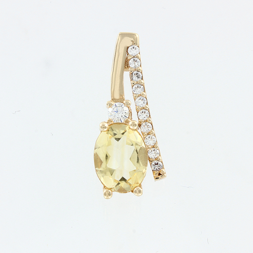 Pendant with zirconia 