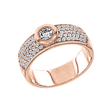Women's ring with diamonds 