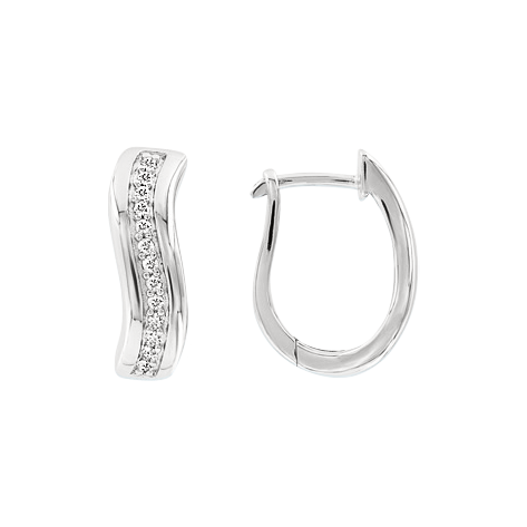Earrings with zirconia 