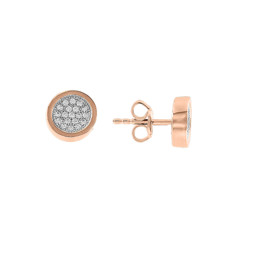 Studs earrings with zirconia 