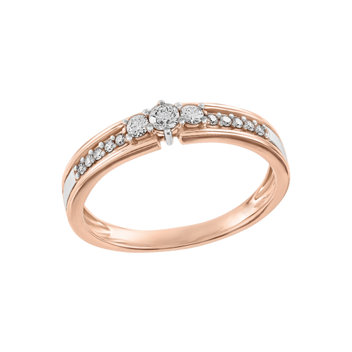 Women's ring with diamonds 