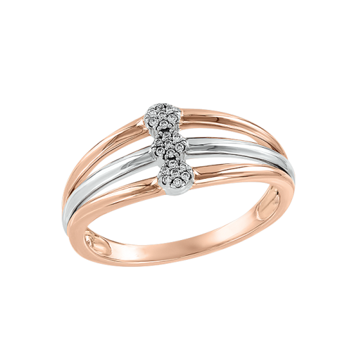 Women's ring with diamonds 