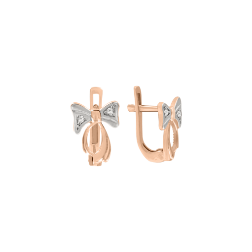 Earrings with zirconia 