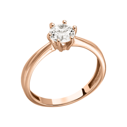 Women's ring with zirconia 