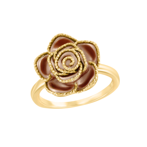 Women's ring made of combined gold 