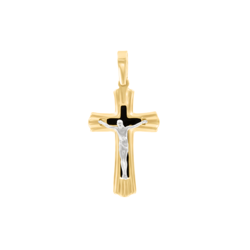 Pendant cross with enamel 