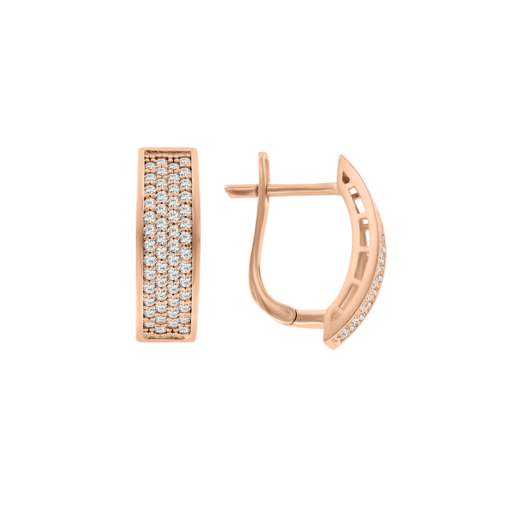 Earrings with zirconia 