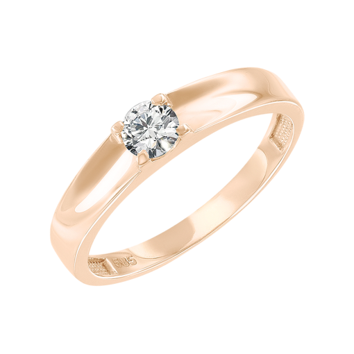 Women's ring with zirconia 