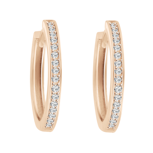 Earrings with zirconia 