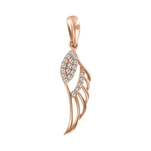 Pendant - Wing with zirconia 