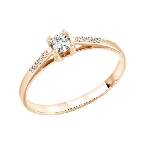 Women's ring with diamonds 