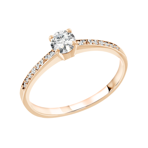 Women's ring with diamonds 