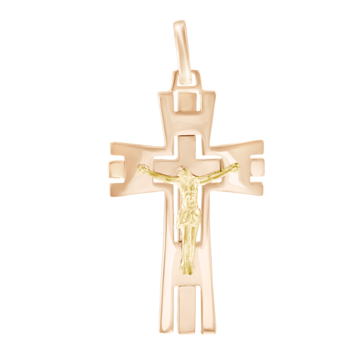 Pendant cross with engraving 