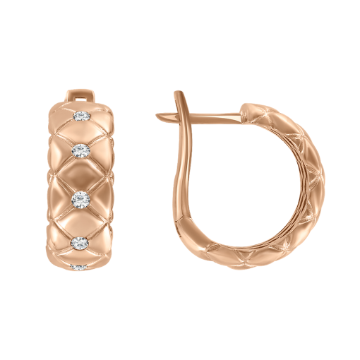 Earrings with zirconia 