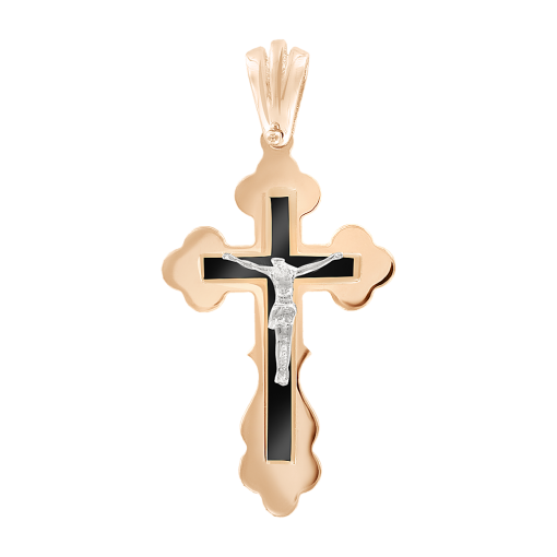 Anhänger – Kreuz mit Emaille 