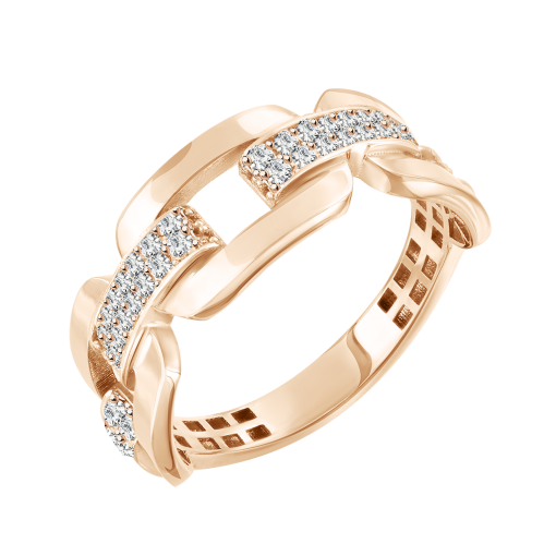 Women's ring with zirconia 