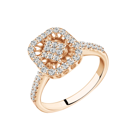 Women's ring with zirconia 