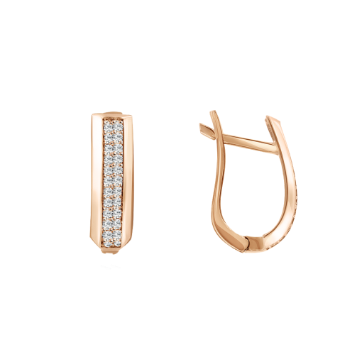 Earrings with zirconia 