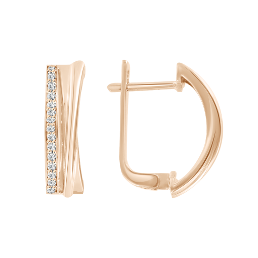 Earrings with zirconia 