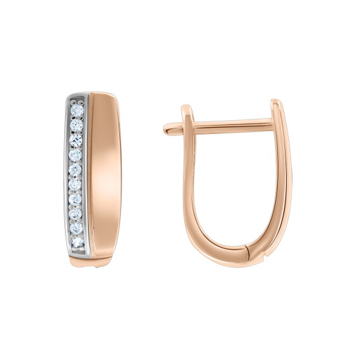 Earrings with zirconia 