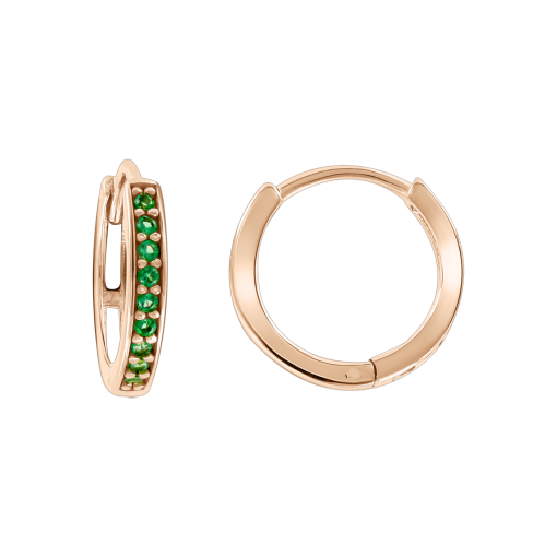 Earrings with zirconia 