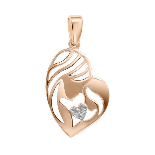 Pendant “Heart” with zirconia 