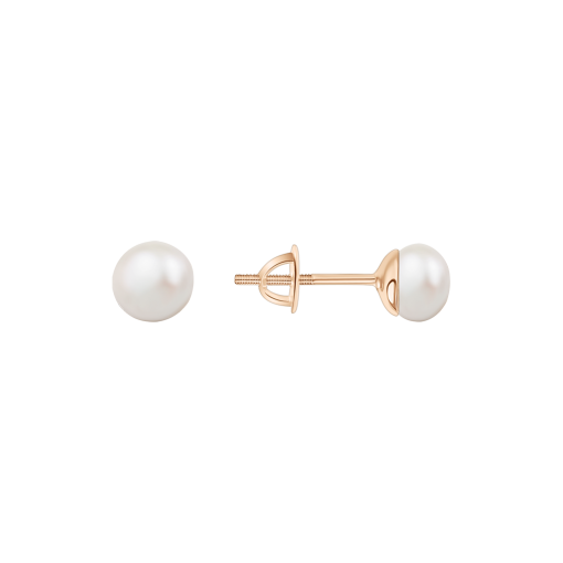 Stud earrings with pearls 